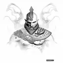 Mars God of war tattoo design idea