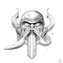 Mars God of war tattoo design idea