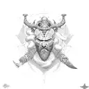 Mars God of war tattoo design idea