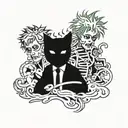 green day, punk style tattoo design idea