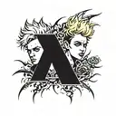 green day, punk style tattoo design idea