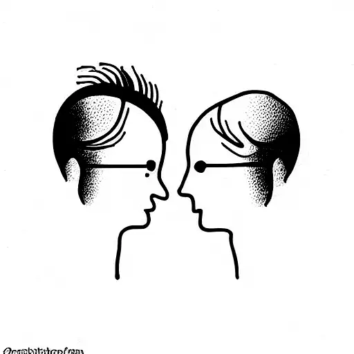 Gilles en Martie FOR EVER tattoo design idea