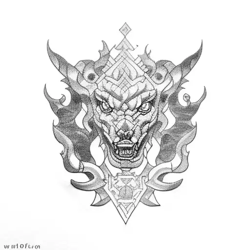 lego tattoo design idea