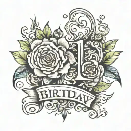 birthday dates incorporated symbolizing the client's tattoo design idea