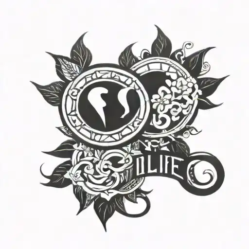 new life tattoo, summer solstice, power, gemini sign tattoo design idea