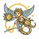 summer solstice, 10.10am, baby boy, gemini, fighter tattoo design idea