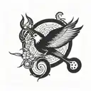 new life tattoo, summer solstice, power, gemini sign tattoo design idea