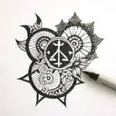 new life tattoo, summer solstice, power, gemini sign tattoo design idea
