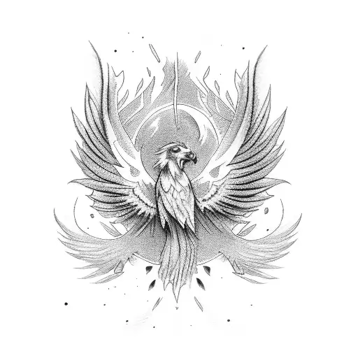 Phoenix tattoo design idea