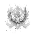 Phoenix tattoo design idea