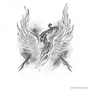Phoenix tattoo design idea