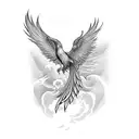 Phoenix tattoo design idea