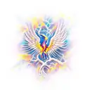 Phoenix tattoo design idea