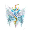 Phoenix tattoo design idea