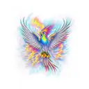 Phoenix tattoo design idea