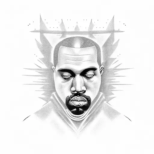 kanye west tattoo design idea