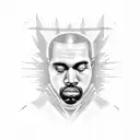 kanye west tattoo design idea