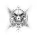 fuck life existential crisis tattoo design idea