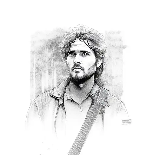 into the wild movie and guitar tattoo design idea