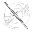 sword representing civil engineering tattoo design idea