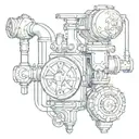 pump tattoo design idea