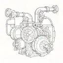 pump tattoo design idea