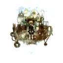 broken leaking steampunk heart tattoo design idea