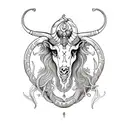 Capricorn Aquarius, Taurus  tattoo design idea