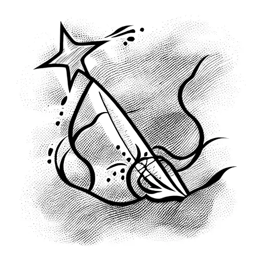 surf tattoo design idea