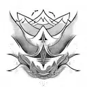 surf tattoo design idea