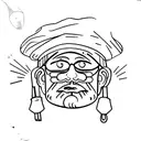  beret and cane tattoo design idea