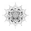 Mandala Lotus  tattoo design idea