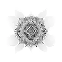 Mandala Lotus  tattoo design idea