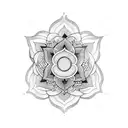 Mandala Lotus  tattoo design idea