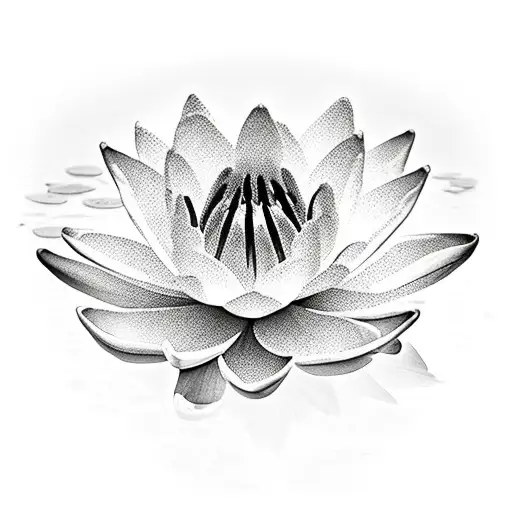 water Lilly, click, with the name Rayna Jane tattoo design idea