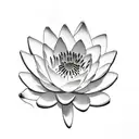 water Lilly, click, with the name Rayna Jane tattoo design idea