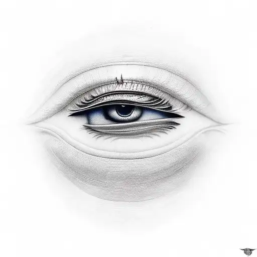 twin towers and eye of horus tattoo design idea