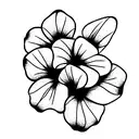 Alyssum and Petunia flowers tattoo design idea