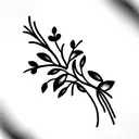 Alyssum and Petunia flowers tattoo design idea