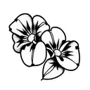 Alyssum and Petunia flowers tattoo design idea