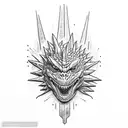 Godzilla memento mori little forearm  tattoo design idea