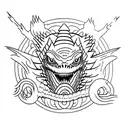 Godzilla memento mori little forearm  tattoo design idea