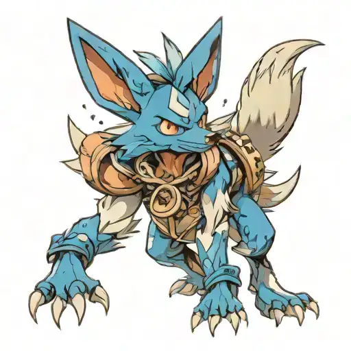 Lucario tattoo design idea