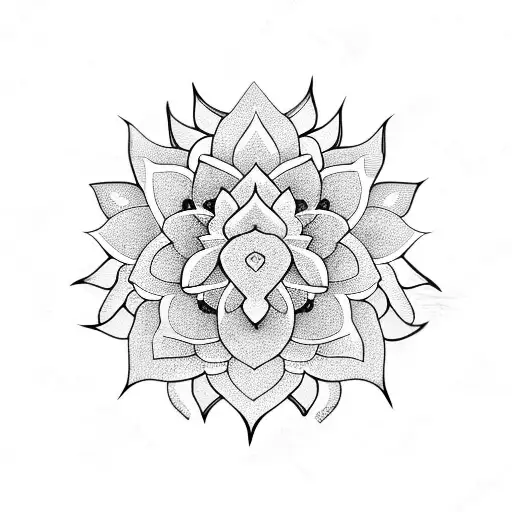 Tribal classic black ethnic tattoo icon design Vector Image