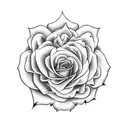 roses keltic clock  tattoo design idea