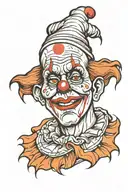 sad clown face tattoo tattoo design idea
