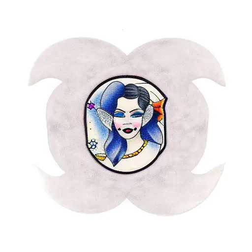 fashionable tattoo with daughters names; Madison Connie, and Isla Lyn tattoo design idea