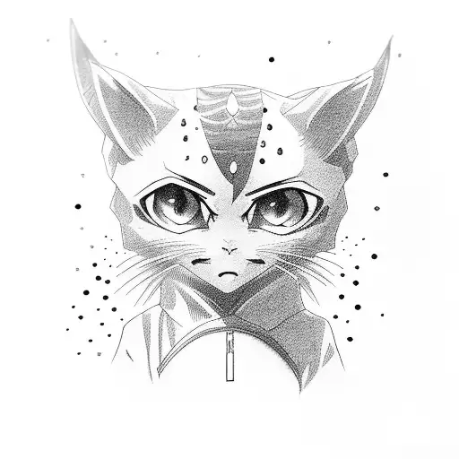 anime charaters eyes tattoo design idea