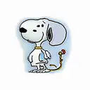 snoopy looking at the sky tattoo design idea
