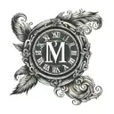 Roman numerals 1,2,3 tattoo design idea